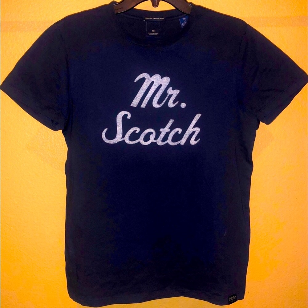 Scotch & Soda Mr Scotch tshirt M men tee blue Amsterdam fashion